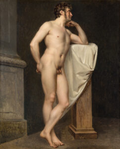 Atelier di Jacques Louis David (Prima metà del XIX secolo) Nudo accademico Olio su tela